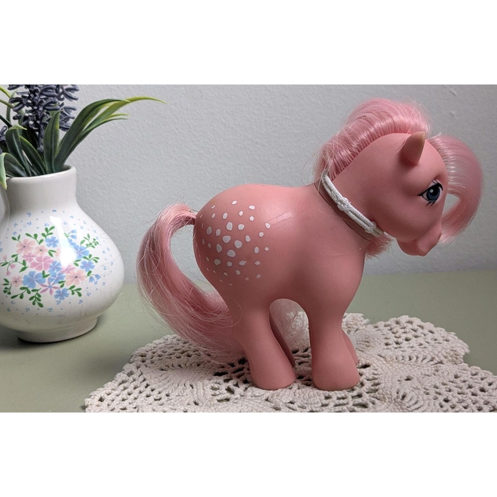 Vintage 1982 My Little Pony G1 Cotton Candy Pink Hasbro Hong Kong MLP